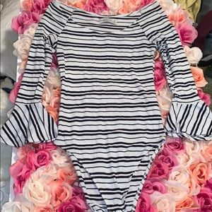 Striped Body Suit
